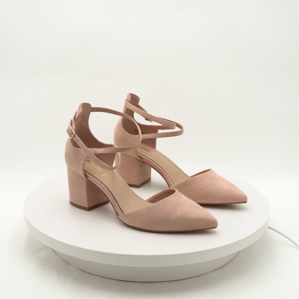 Aldo Women's Brookshear Block Heel Pump Dress Shoes S… Gem